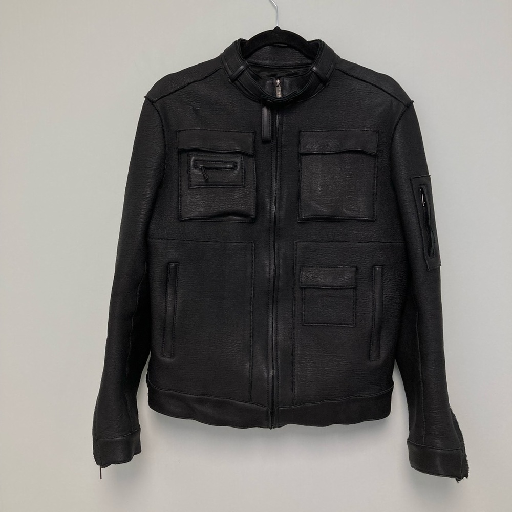 Calvin Klein Collection leather Moto jacket. Size EU48 USA 38.